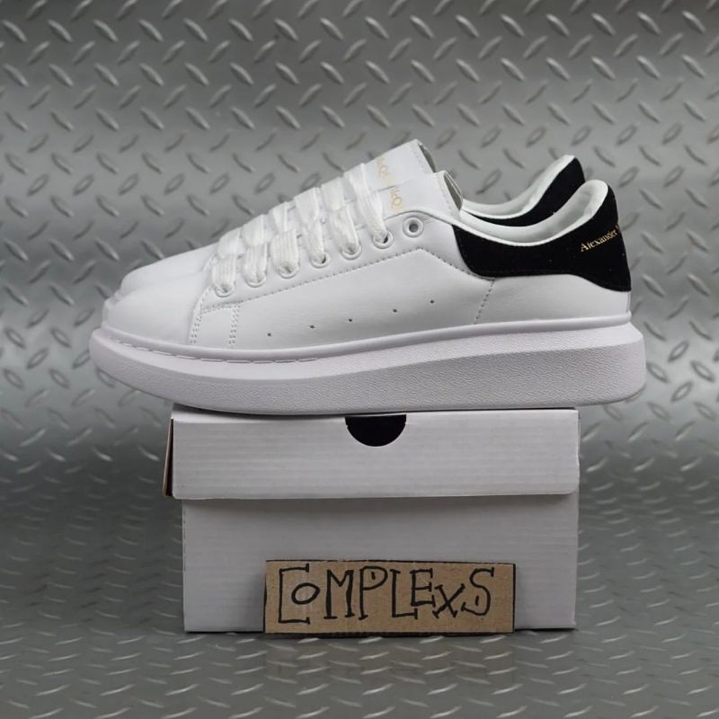 SEPATU CASSUAL PRIA & WANITA ALEXANDER MCQUEEN WHITE BLACK BNIB QUALITY IMPOR PREMIUM