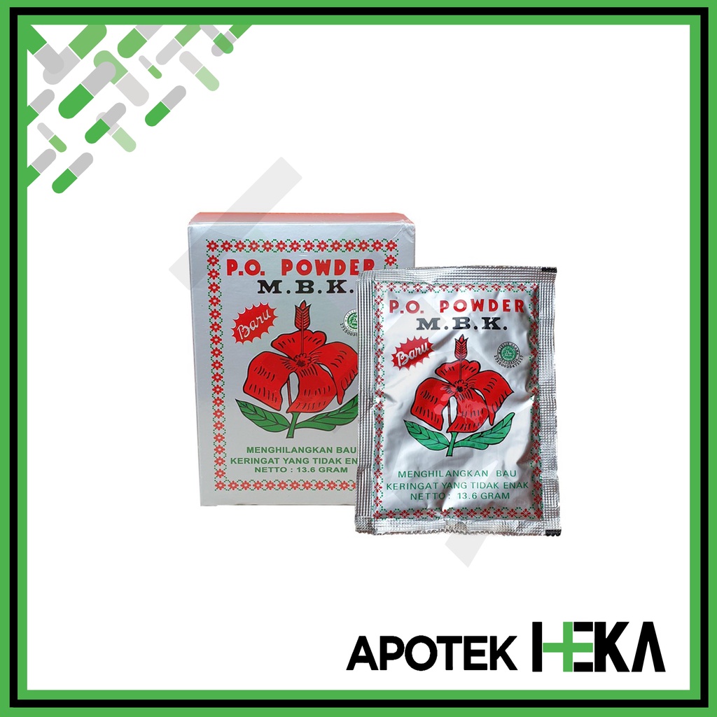 Powder MBK Bedak MBK Silver Box isi 12 Sachet - Bedak Bau Badan (SEMARANG)