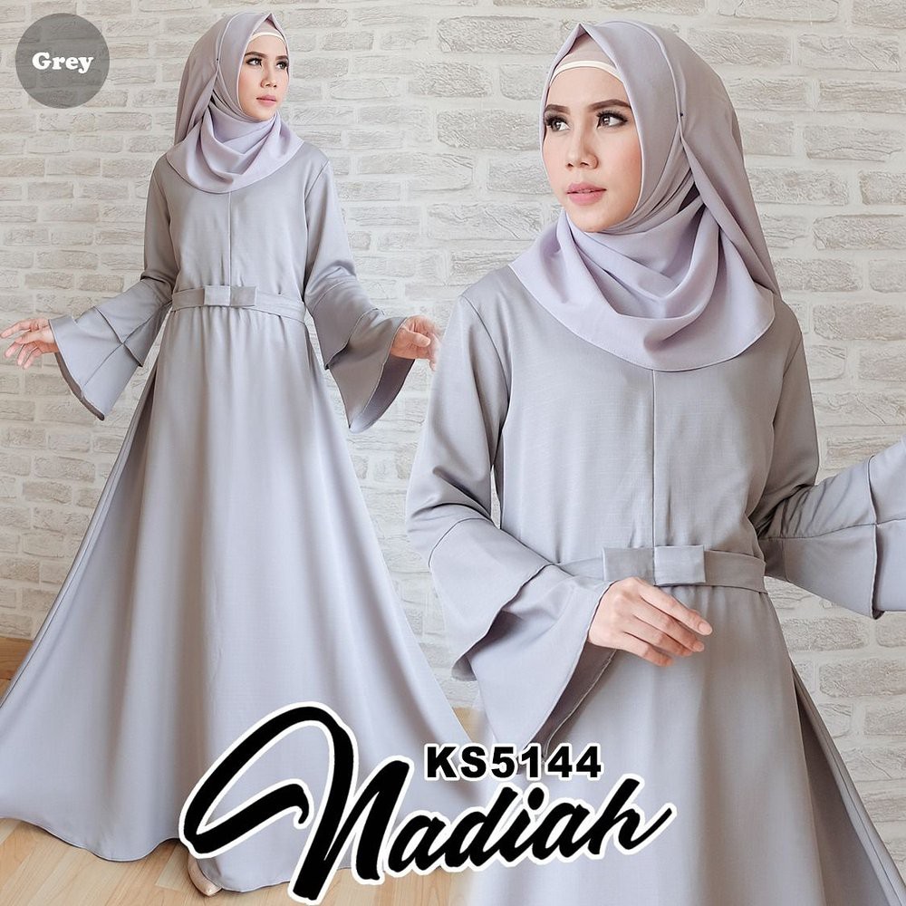 Baju muslim wanita NADIAH DRESS muslimah Busana muslim wanita Gamis butik