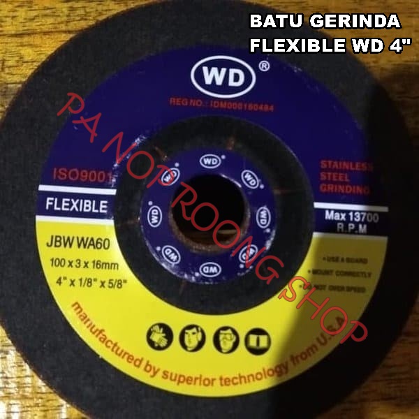 BATU GERINDA FLEXIBLE WD 4 INCH