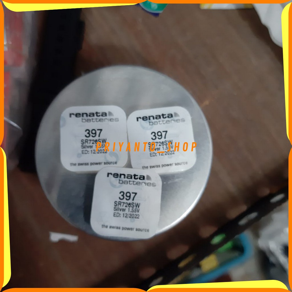 Baterai Batteray Batre Jam Tangan Renata 397 Sr726Sw Original RENATA 397