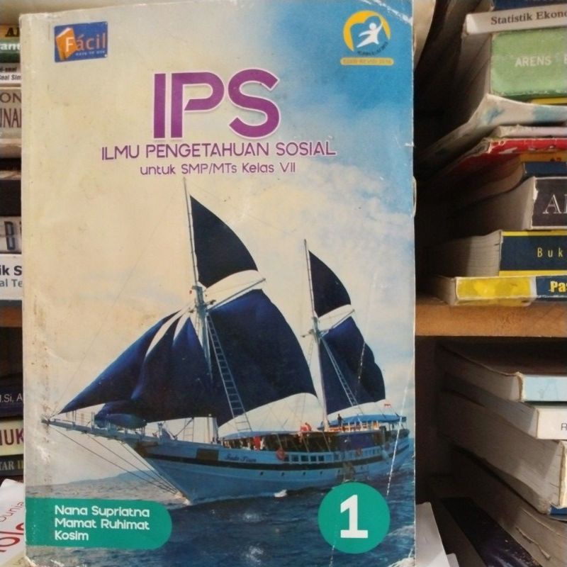 buku ips/ilmu pengetahuan sosial kelas 7/VII/1 smp mts facil