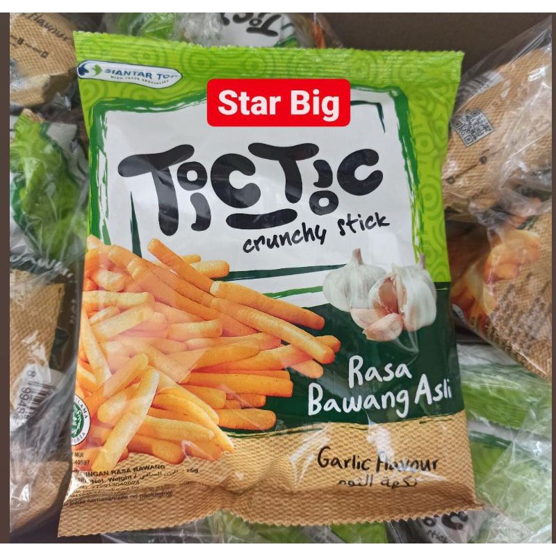 

Tic Tic Crunchy Stick Rasa Bawang Asli Siantar Top 22 Gram