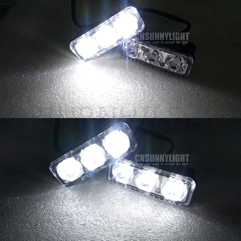 Lampu LED mobil Car Light Daytime Waterproof 1 Pair accesoris mobil burnhilda