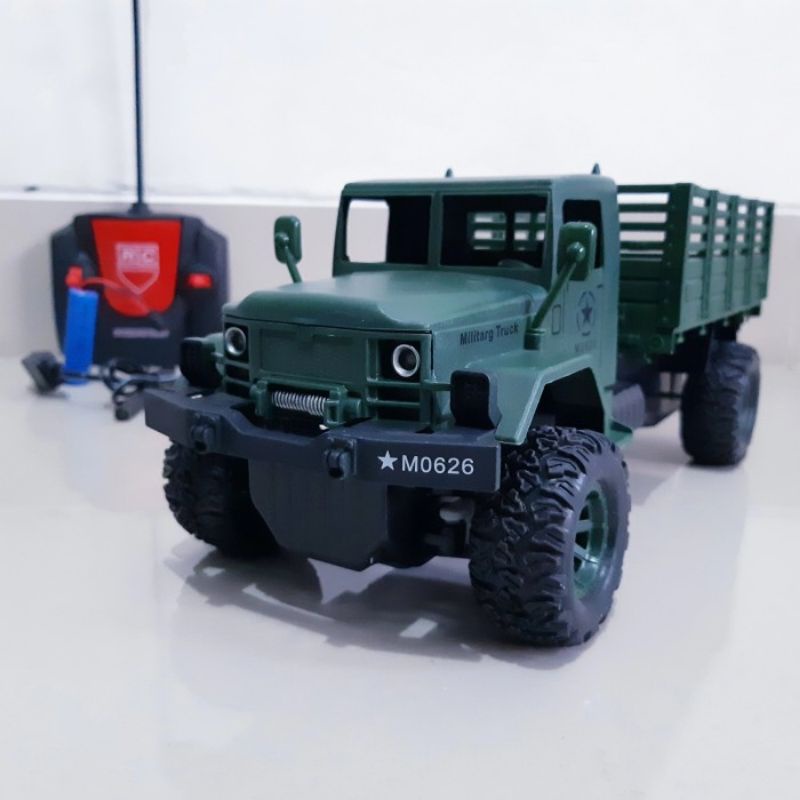 RC CAR TRUK MILITER REMOTE CONTROL - MAINAN MOBIL TRUCK ARMY ANAK LAKI COWOK REMOT KONTROL BATRE CAS