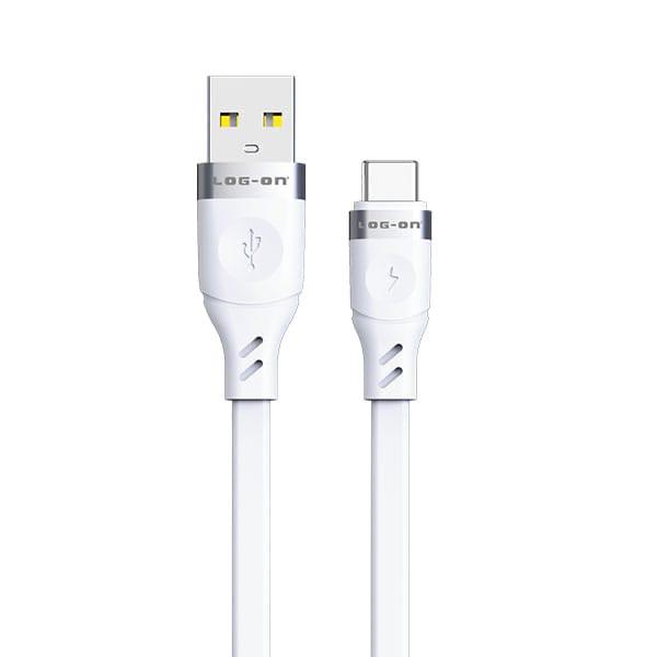 MINIGO Kabel Data LOG-ON LO-CB61 Micro USB &amp; TYPE-C Android / lightning iphone  100cm Fast Charging 2.4A