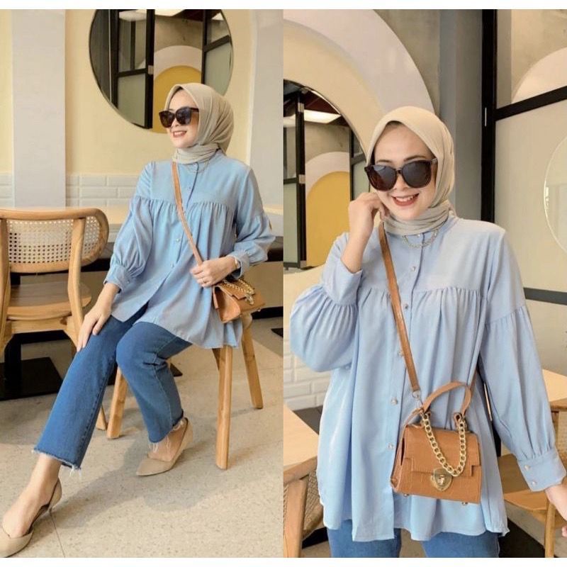 MIFTA BLOUSE KEMEJA RAYON/ KEMEJA BAHAN RAYON/BLOUSE BAHAN RAYON