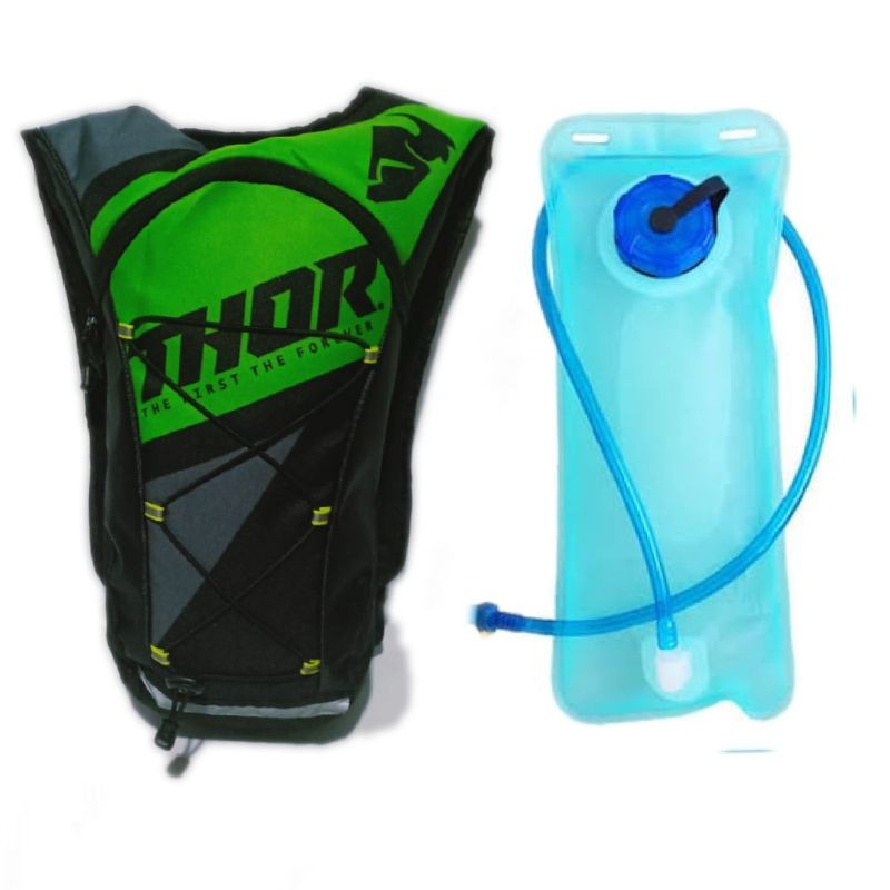 tas sepeda hydropack hydrobag thor green cross trail raincover plus water bladder