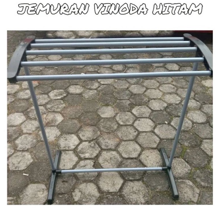 JEMURAN HANDUK MANDI DAN PAKAIAN VINODA WARNA HITAM