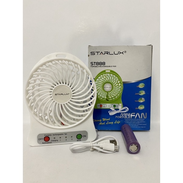 Kipas Angin Mini Starlux ST888 / Mini Portable Fan Starlux ST888