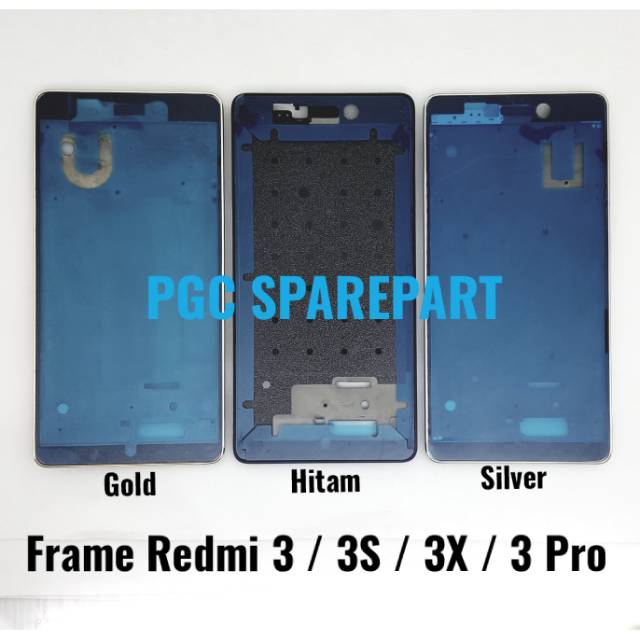 Original Frame Tulang Tengah Xiaomi Redmi 3 / Redmi 3S / Redmi 3X / Redmi 3 Pro - Bezzel Bejel Bezel