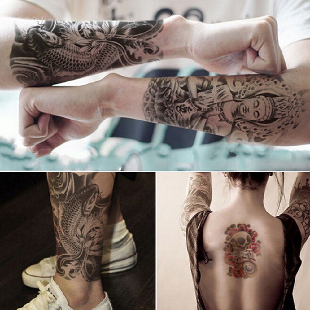 [ Part 4 ] Sticker tatoo termporary temporer ukuran sedang 21x15 cm waterproof tempel