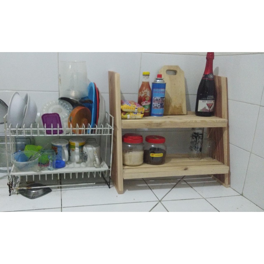 RAK BUMBU /RAK KAYU / RAK DAPUR KAYU