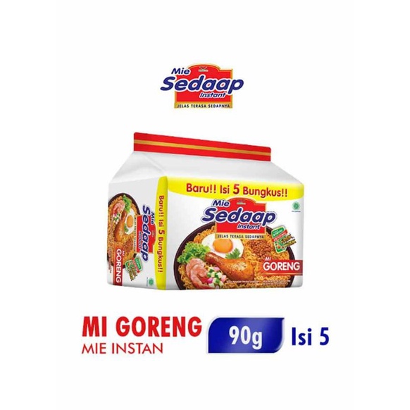 

Sedaap Mie Goreng Instan isi 5 @ 90 gr - Mie Sedaap