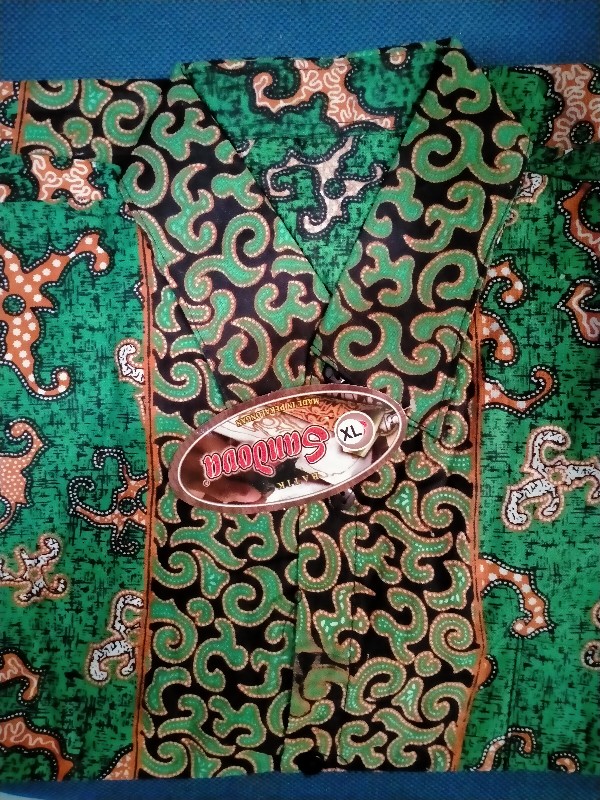 Bswart Batik Hrb026 Kenongo Hem Pendek Padi Pekalongan M L Xl Batik Pria Murah Modern Grosir