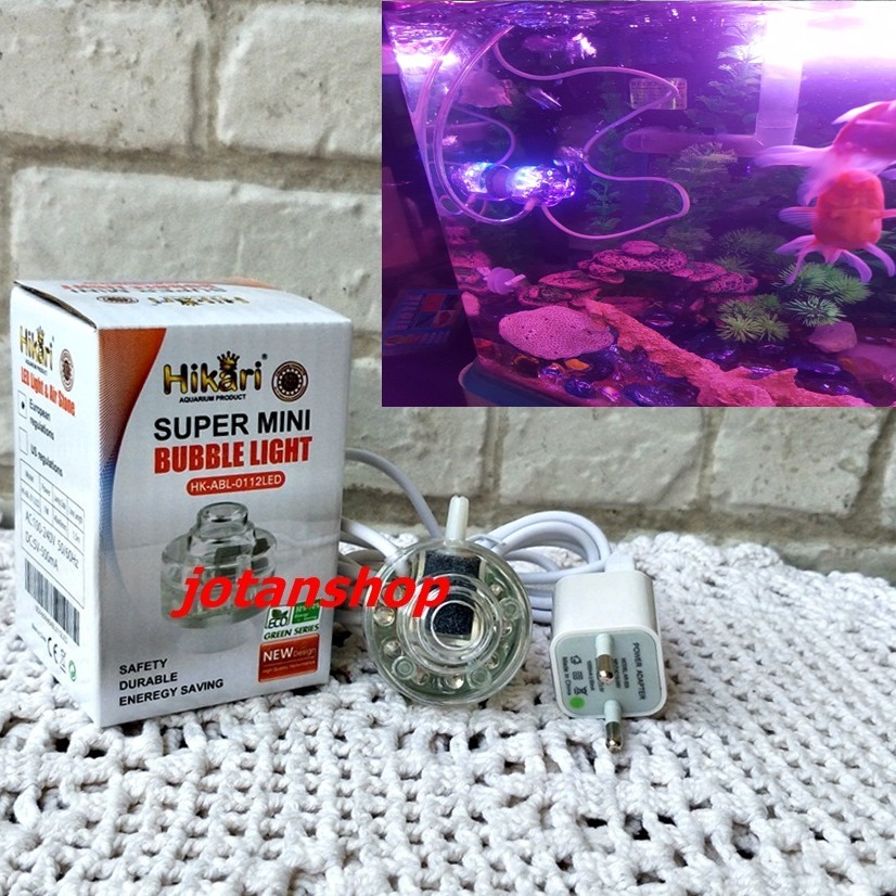 Lampu SUPER MINI BUBBLE LIGHT LED lamp gelembung udara aerator aquarium aquascape