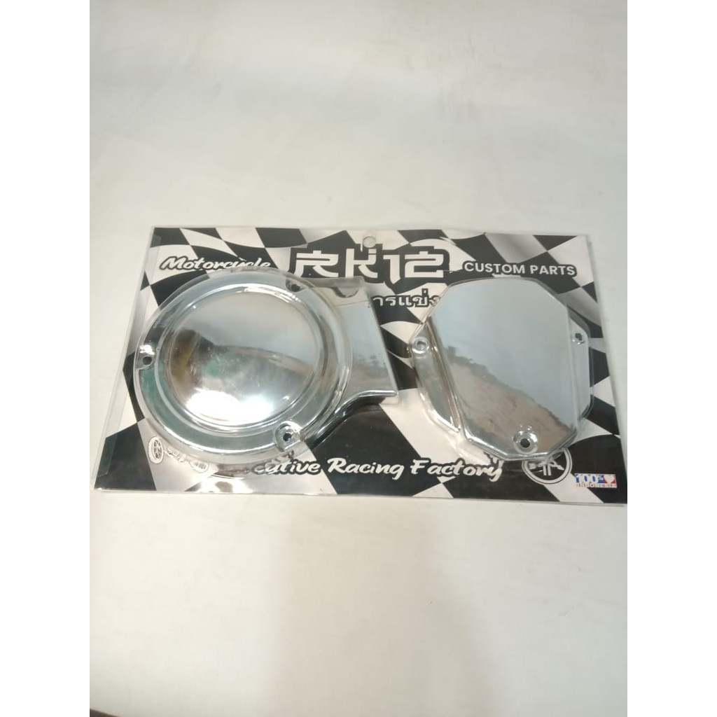 cover tutup mesin rx-king chroome cover blok maknet rx-king VARIASI RX KING