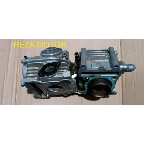 Blok Clynder head . Boring hed .Blok kop .boring . Buring Yamaha mio Sporty Original Mio soul . Fino