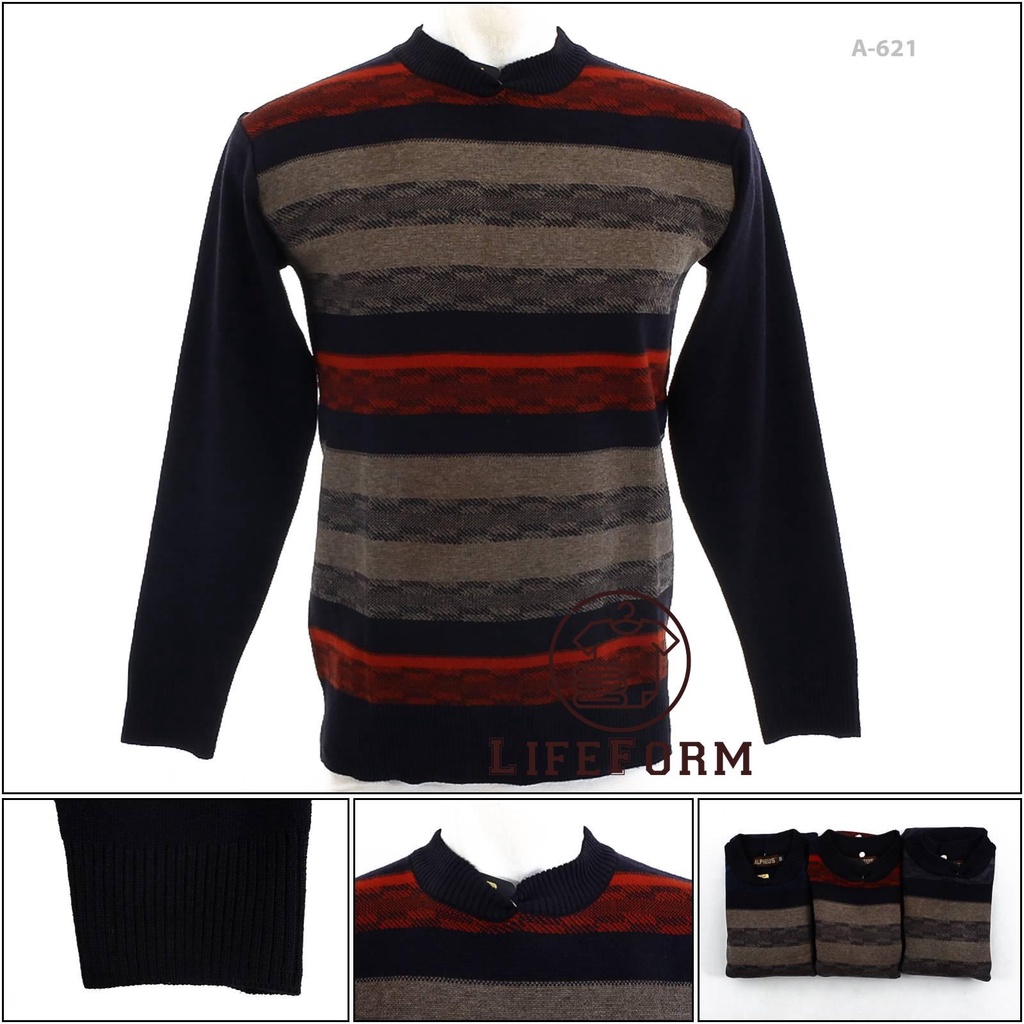 JAKET/SWEATER RAJUT PRIA/WANITA ALPHEUS M-XL[A621]