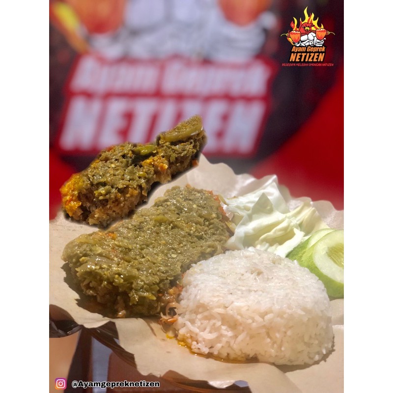 

Promo 2 Potong Ayam Geprek Sambal Ijo + Nasi