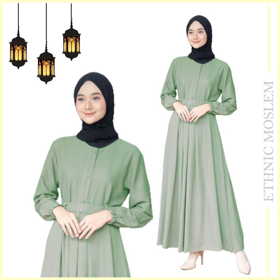 AFFORDABLE GAMIS PARAKEET OLIVE SEAFOAM JUNGLE PEAR MINT GREEN SAGE WANITA PREMIUM RETAIL DISTROON M