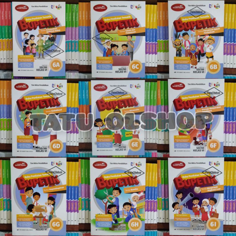 Buku Bupetik SD Kelas 6 Jilid 6a 6b 6c 6d 6e 6f 6g 6h 6i Kurikulum 2013 Revisi Original