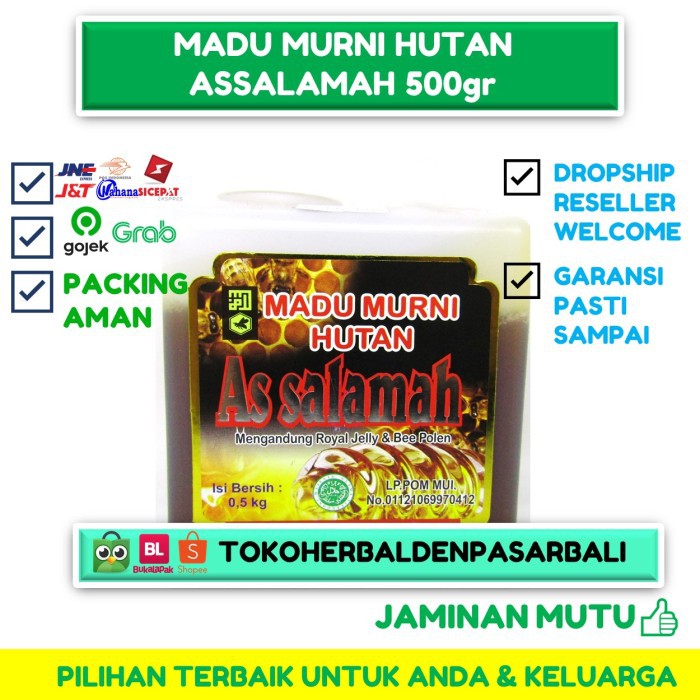 

Madu Murni Hutan As Salamah 500gr Assalamah 500 gram 0.5kg Denpasar Bali