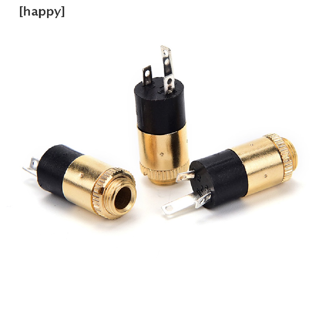 Ha 5pcs Pj392 Jack Audio 3.5mm Female Warna Emas Untuk Headphone