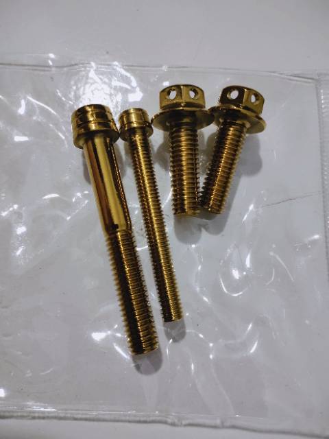 Baut probolt set kaliper krucut dan breket