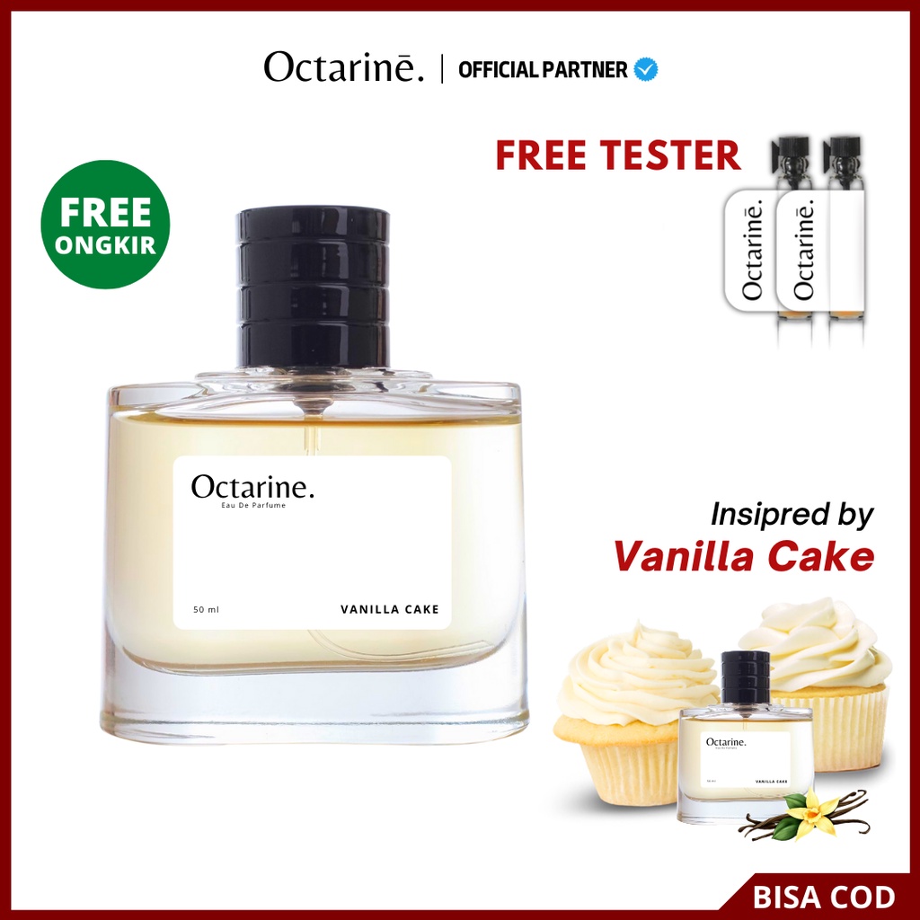 Octarine - Parfum Wanita Pria Tahan Lama Aroma Vanilla Kue lembut Inspired By VANILLA CAKE | Perfume Parfume Farfum Minyak Wangi Cewek Cowok Murah Original vanila