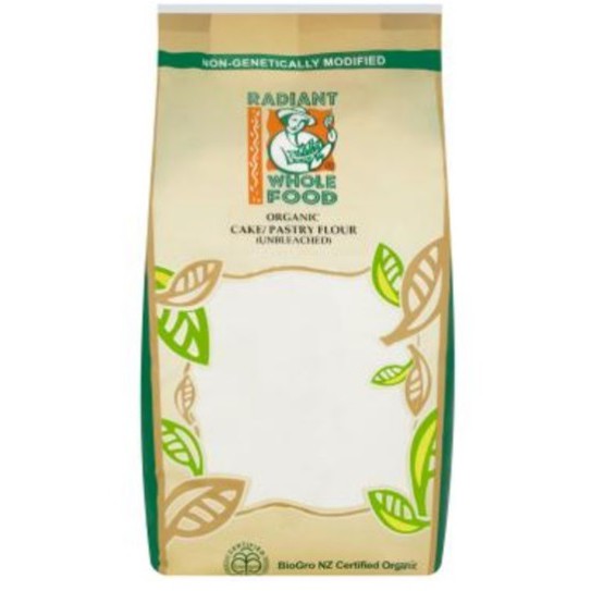 

Radiant Organic Cake / Pastry Flour (Unbleached) 1kg / Tepung