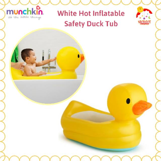 Munchkin White Hot Inflatable Safety Duck Tub