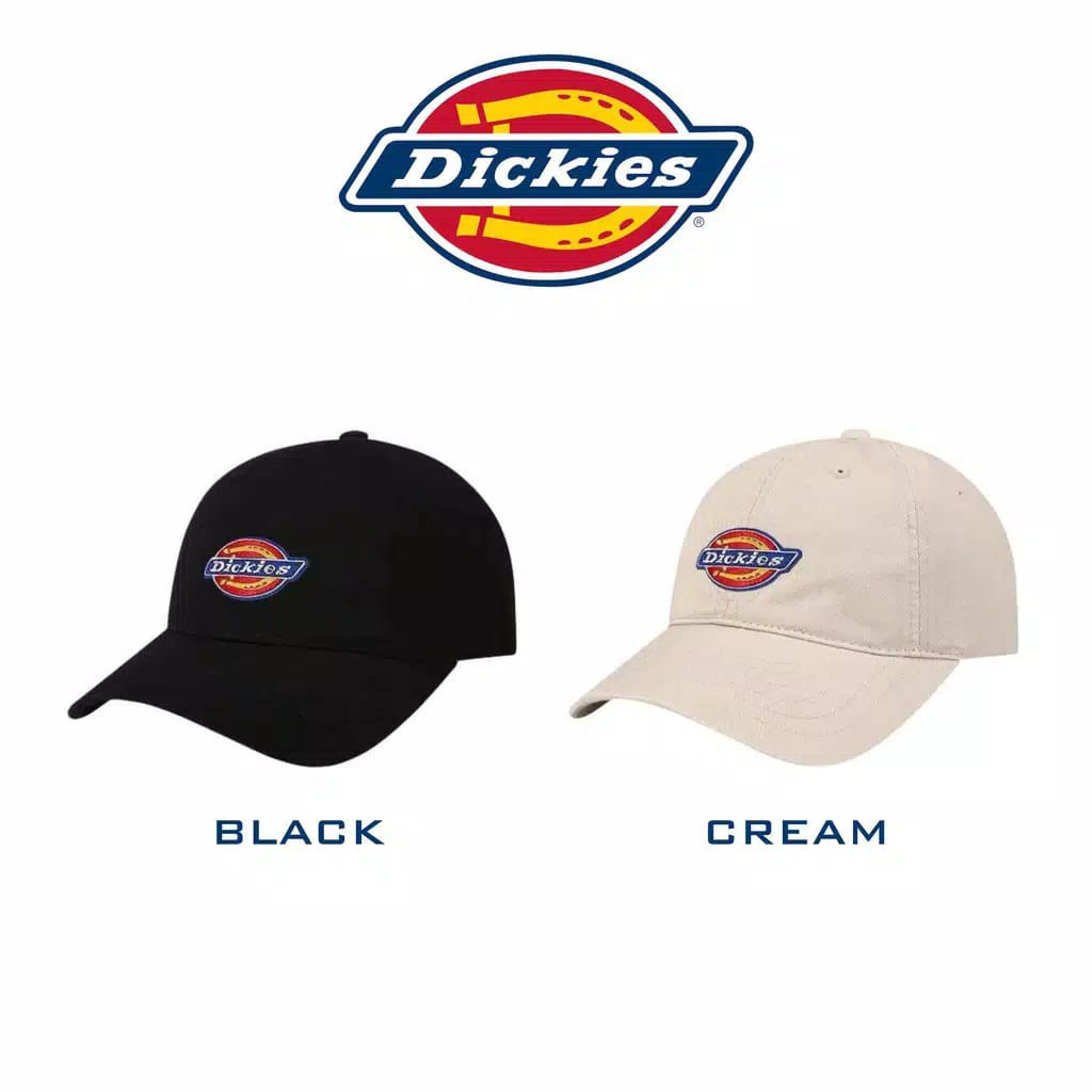 Topi terlaris Karakter DICKIES bordir Pria cowok Wanita cewek dril murah