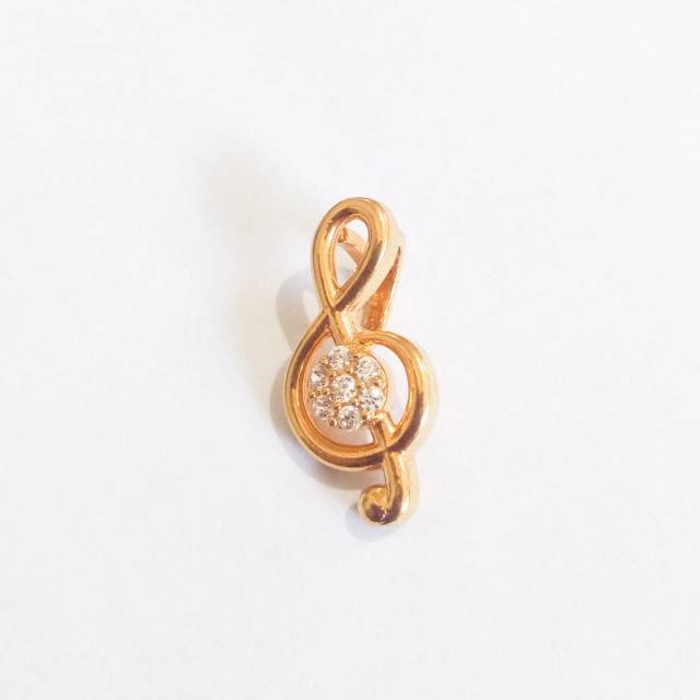 liontin emas asli kadar 700 model kupu zirkon premium