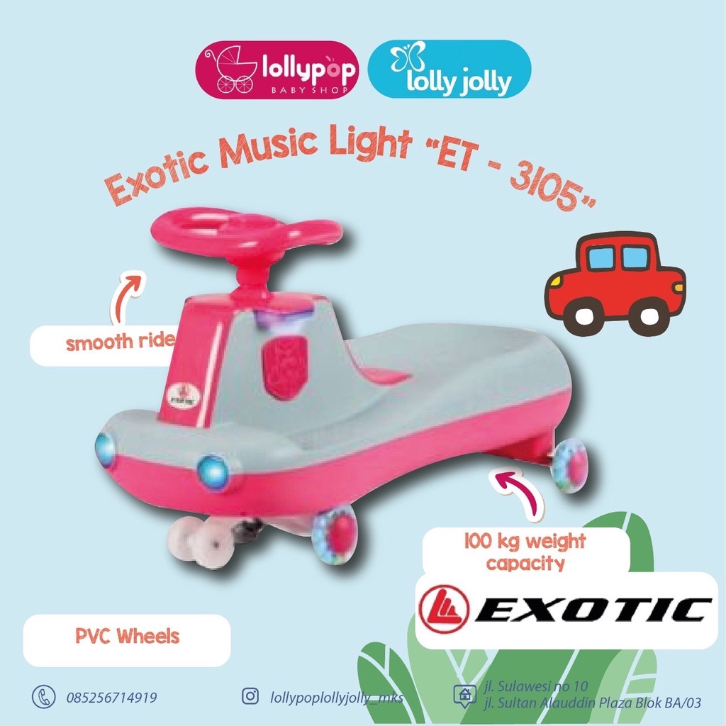EXOTIC RIDE ON ET3105/Magic car mainan anak