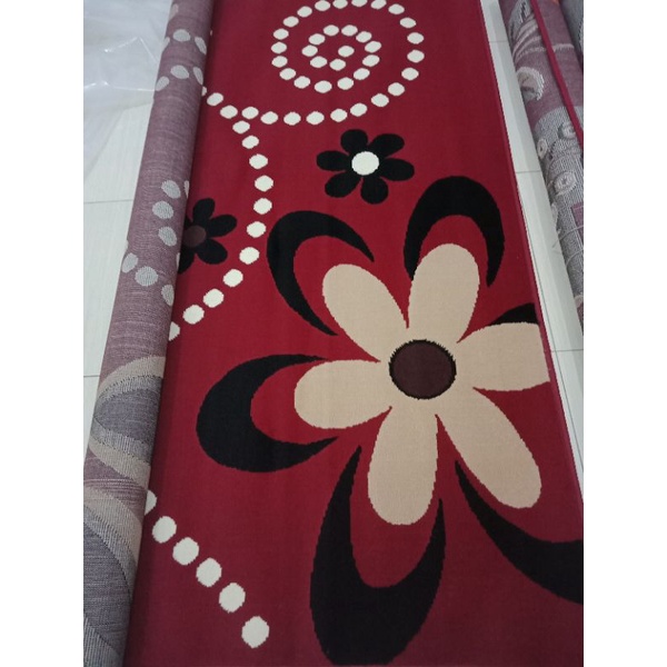 Karpet Permadani Motif Ukuran 115x155 cm Kualitas Premium Bahan Lembut dan Halus