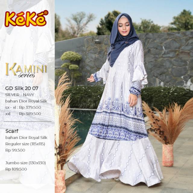 Gamis Dewasa Keke ~ Kamini Series GD Silk 20 07 ~