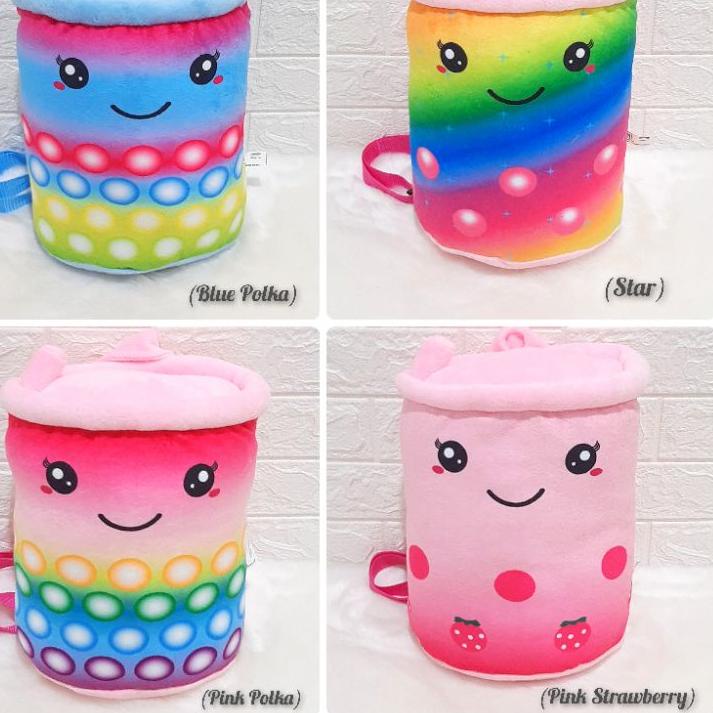Harga Murah.. Tas Ransel Boneka Boba Printing 30cm Tas Ransel Anak