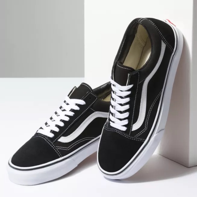 Sepatu Vans Oldskool Bw N White Black  Sket Sekolah Olahraga Santai Sport Murah Pria Wanita