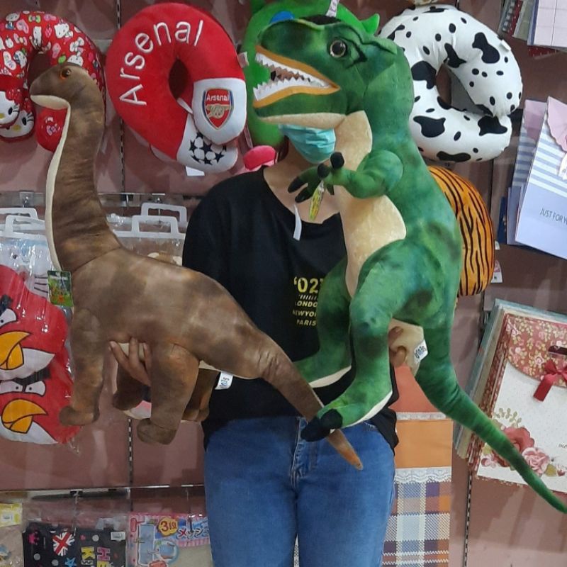 BONEKA DINOSAURUS TREX TYREX T-REX BRONTOSAURUS BESAR L JUMBO ORIGINAL SEULGI