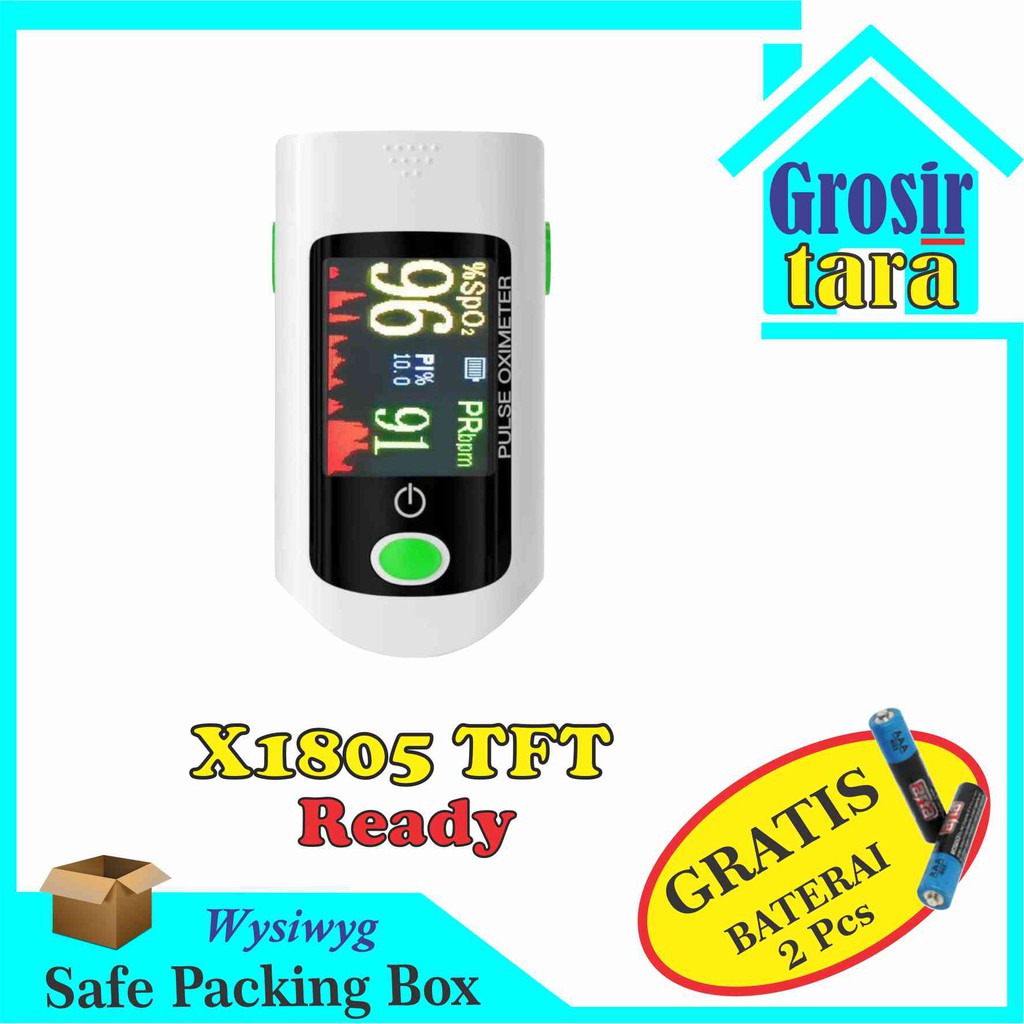 Fingertip pulse oxymeter SpO2 oximeter akurat pengukur kadar oksigen