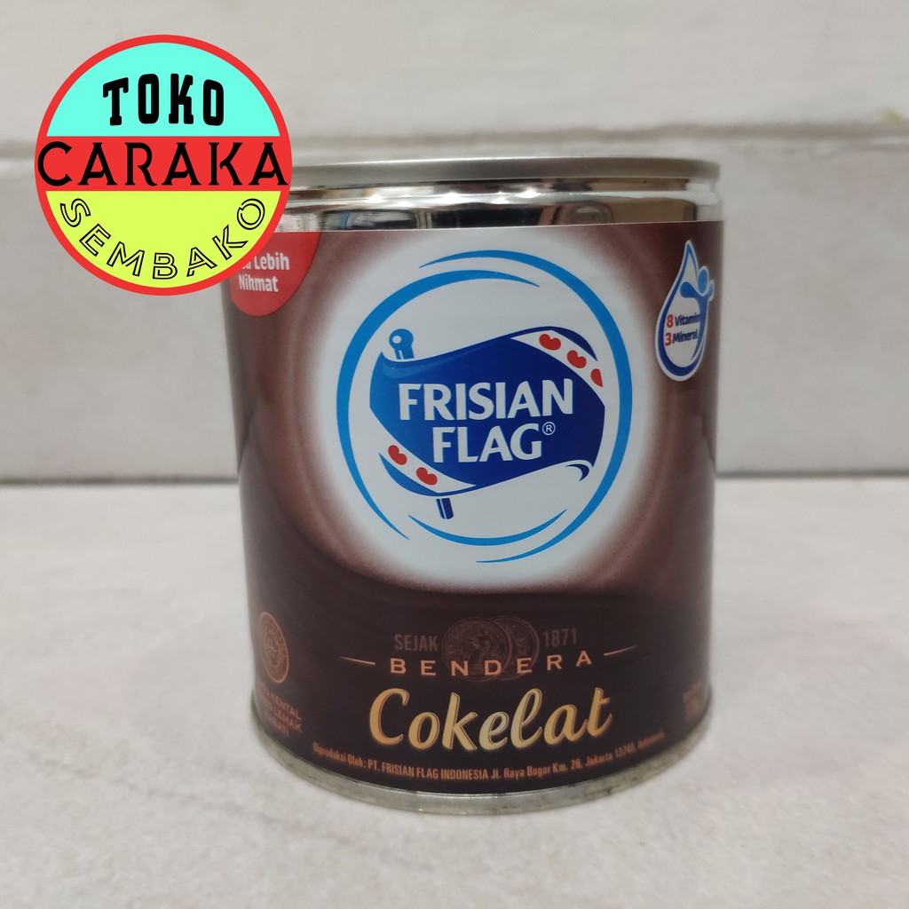 

Frisian Flag Susu Bendera Kental Manis Cokelat Kaleng 370g - SKM Coklat