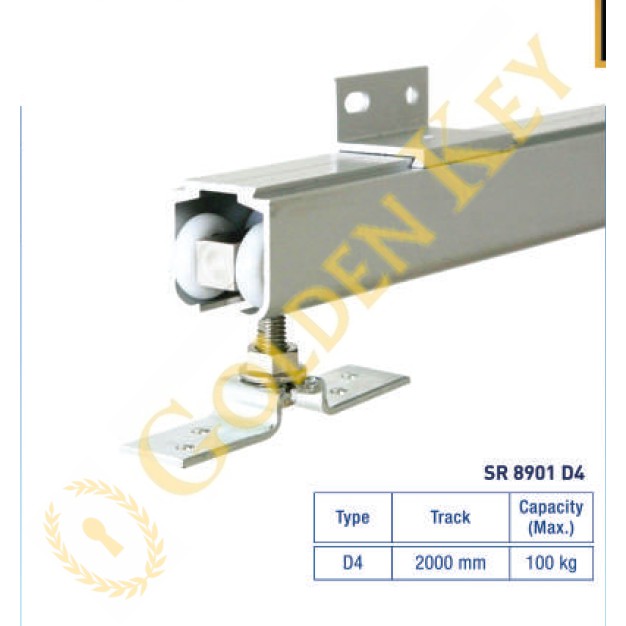  Rel  Pintu  Dekson Dekkson SR 8901 D4 Kayu  Roda Sliding  Rail 