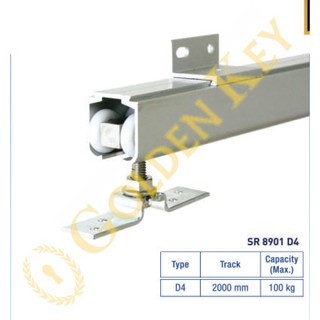 Rel Pintu Dekson Dekkson SR 8901 D4 Kayu Roda Sliding Rail Rel Pintu Dekson Dekkson SR 8901 D4 Kayu Roda Sliding Rail