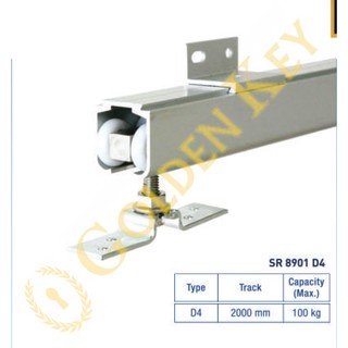 Rel Pintu  Dekson Dekkson SR 8901 D4 Kayu Roda Sliding Rail  