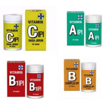 VITAMIN C IPI / vitamin A / vitamin b complex /per botol isi 45 /90 tablet