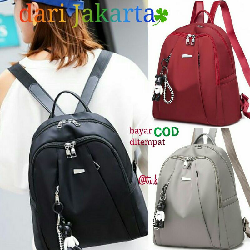Tas Ransel modis Wanita Sekolah Kerja Kantor Branded Import Batam B813464