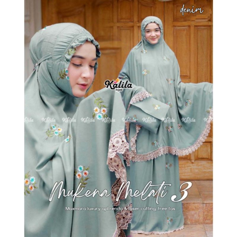 TERBARU TERMURAH 100% ORIGINAL MUKENA MELATI VOL 3 ORIGINAL BY KALILA  HIJAB DI JAMIN REAL PICTURE |