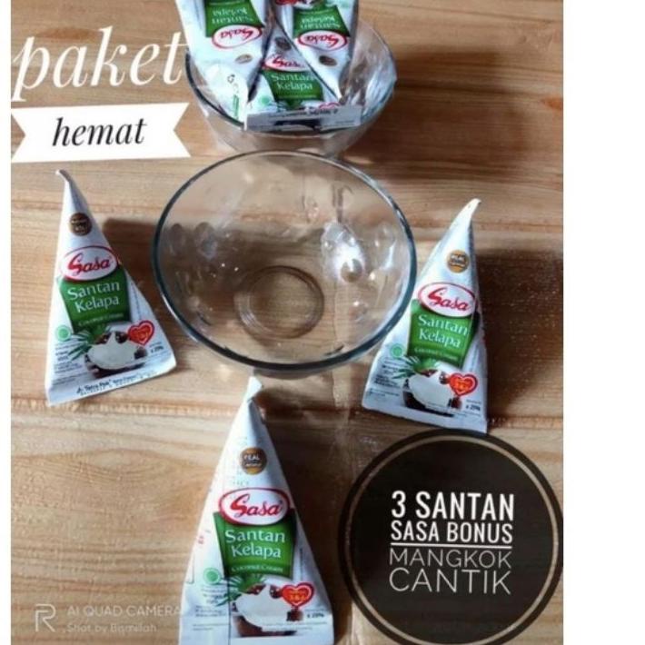 

⚡COD⚡ (GRATIS MANGKOK) Santan Sasa 65 ml 3 pcs produck terlaris