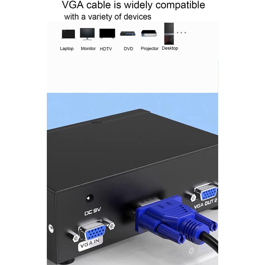 Kabel VGA Male To Male 5 Meter (15 pin)/ Cable VGA m/m-5meter